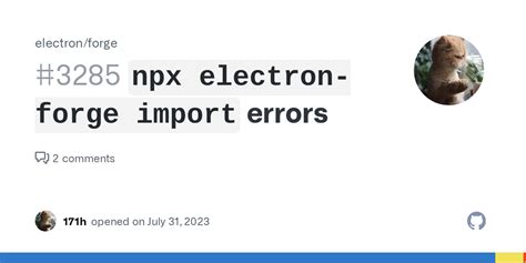 npx electron forge import.